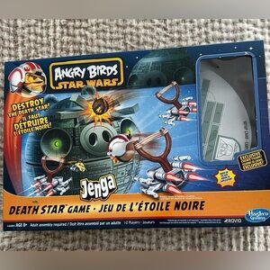 HASBRO ANGRY BIRDS STAR WARS JENGA Death Star Game Ages 8+